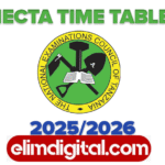 NECTA TIME TABLE 2025/2026.