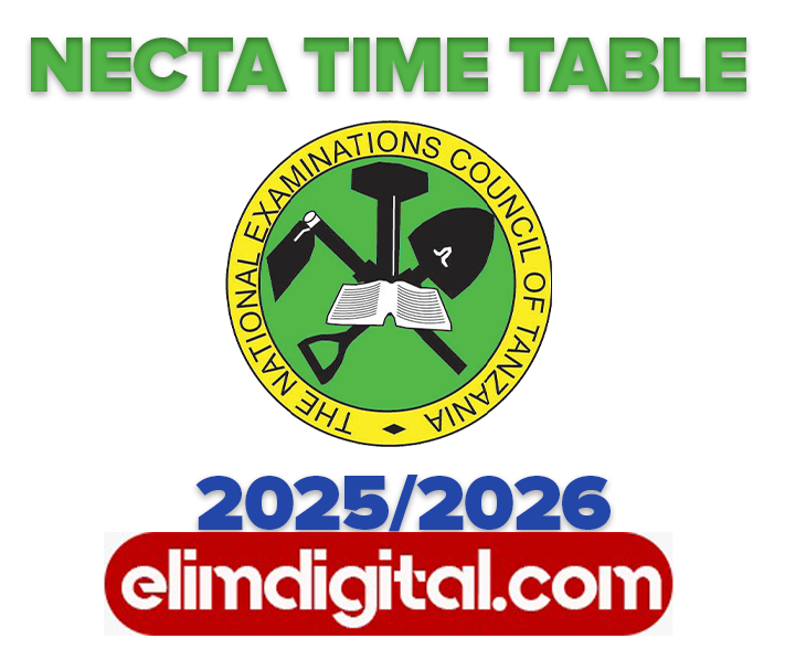 NECTA TIME TABLE 2025/2026.